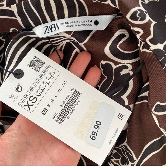 Zara printed wrap dress - Picture 7 of 7